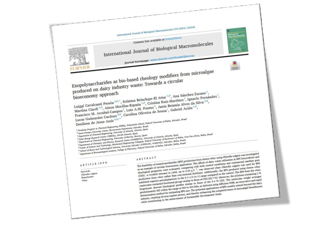 Cristina and Curro publish in the International Journal of Biological Macromolecules ! A multidisciplinar collaboration between several research groups !